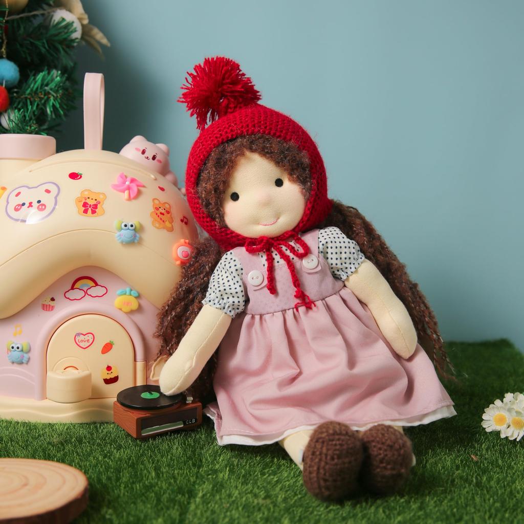 Кукла Вальдорф BlissfulPixie, Ручная работа Саванна, 30 см, Мягкая, Милая плюшевая кукла-девочка, Идеально подходит для детей