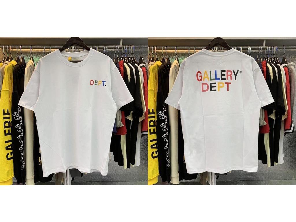 GALLERY DEPT American Tide Tie-Dye Graffiti Short-Sleeve T-Shirt