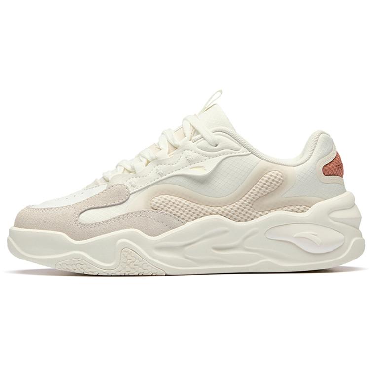 Anta Tianxing Mesh Abrasion Resistant Low top Sports Casual Shoes Women's White Gray Pink 122238091R-1