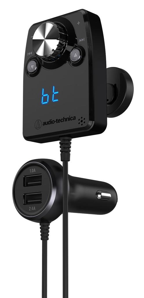 Bluetooth оснащен функцией аудиоприемника для разъема Отдельный черный Добавить функцию Bluetooth к автомобильной аудиосистеме Audio-Technica AT-BTR5 Hands-free Cars,