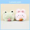 Adorable Frog Plush Keychain Soft Pp Cotton Filled 10cm Animal Toy Accessory