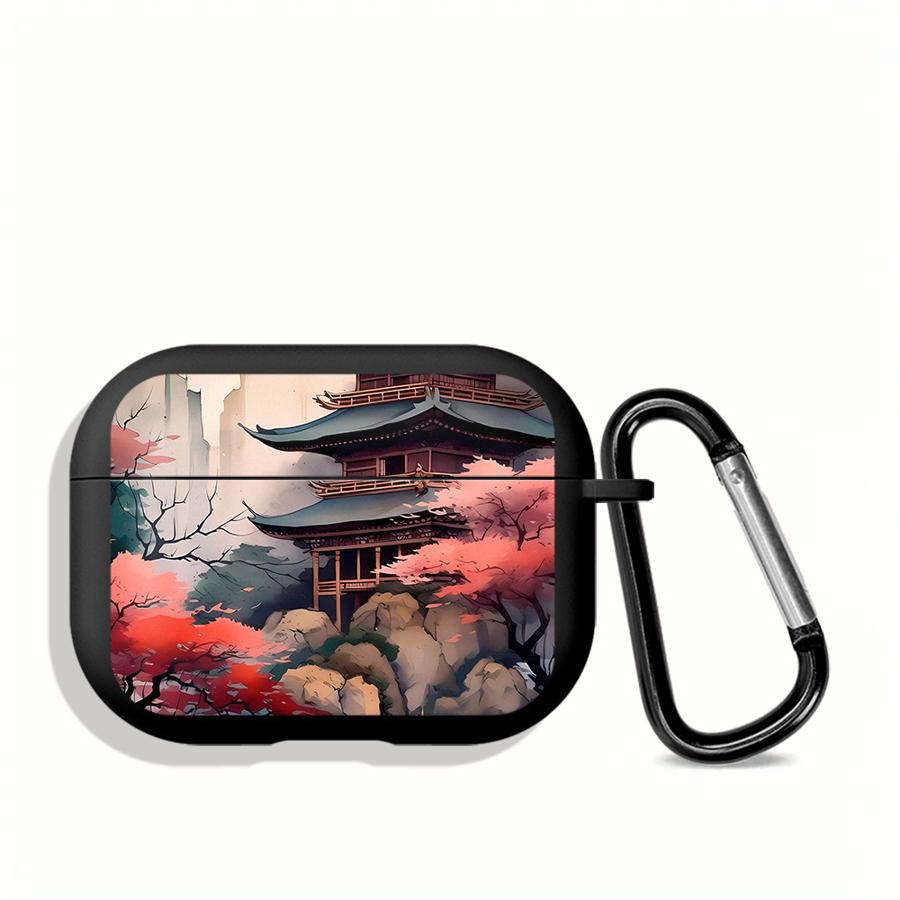 Японский горный пейзаж Чехол для Airpods 3 Pro3 1 2 Pro Pro2 4 Чехлы для наушников Обложка