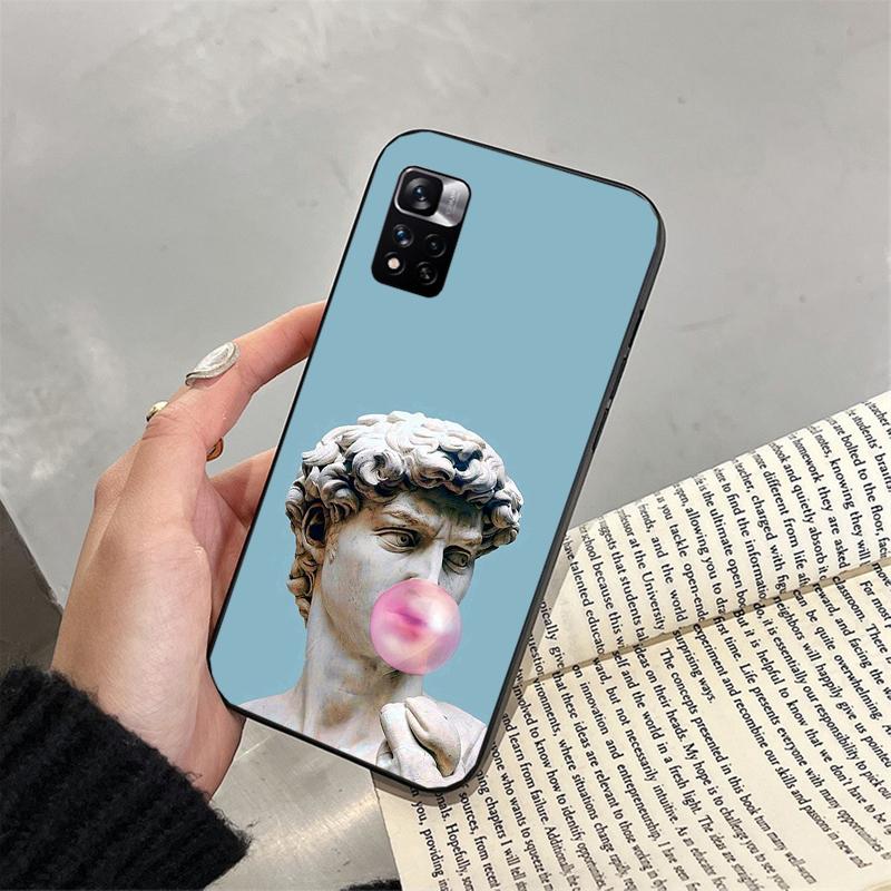 Чехол для телефона Art Lines David Mona Lisa для Xiaomi Redmi note 13 12 Pro 11S 11 10 Pro 10S 12S Redmi 10 9C 13C