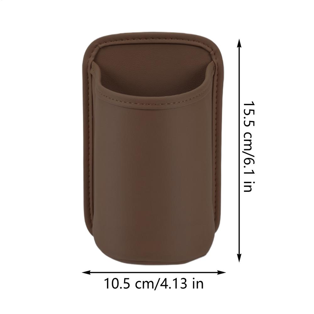 Универсальный подстаканник для двери автомобиля, ПУ, подставка для напитков, контейнер для хранения, органайзер-карман на спинку сиденья автомобиля, автомобильные аксессуары