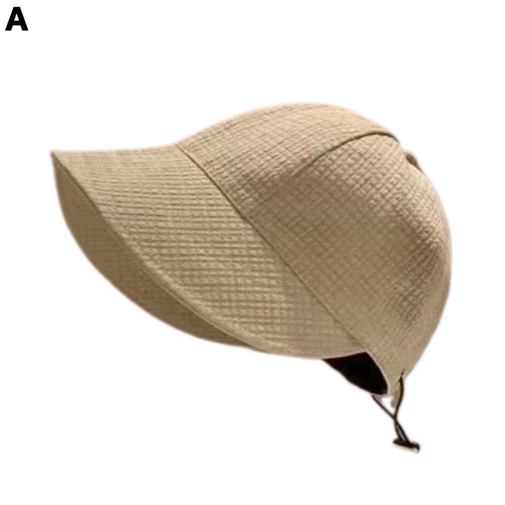 Женская модная летняя шляпа от солнца, складная, с широкими полями, идеальная кепка-ведро, повседневный выбор рыбака P3D0