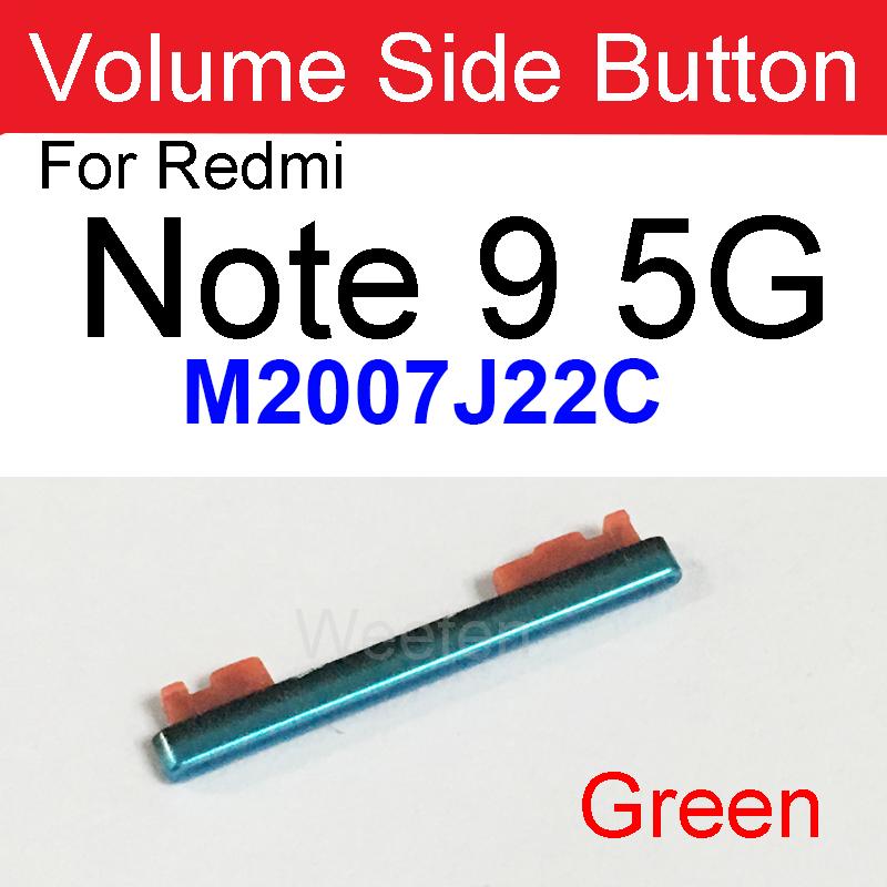 Volume Side Button For Xiaomi Redmi Note 9 5G / Note 9S / Note 9 Pro / Note 10 /Note 10 Pro Volume Button Sidekey Repair Parts