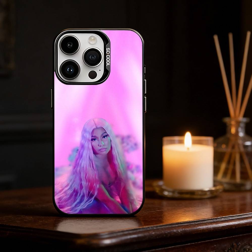 Чехол для телефона Rapper SINGER N-Nicki Minaj Цвет Серебристый Корпус Для IPhone 17 16 15 14 13 12 11 Pro Max Plus
