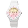 Casio Аналоговые часы LRW-200H-4E2V для женщин и детей, глянцевые белые с пастельно-розовым градиентом, модель для зарубежного рынка [параллельный импорт]