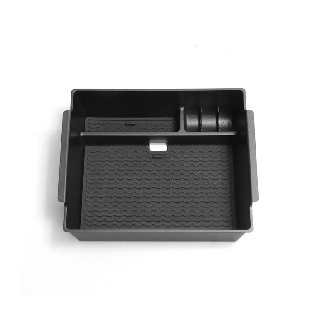 Fits For 2024-2025 Mitsubishi Triton Storage Box Central Armrest Tray Black