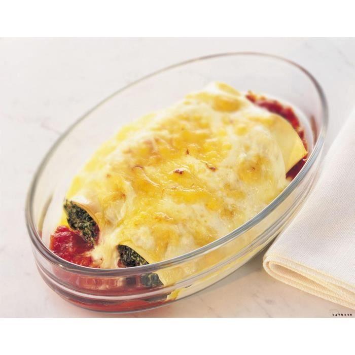 Plat à four - PYREX - 1450038 - Oval - En verre borosilicate - 35 x 24 cm