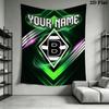 Custom Name Vfl Gladbach Wall Tapestry Aesthetic Wall Hanging Printed Fabric Blanket Decorative Tapestries for Bedroom Living Room Home Decor