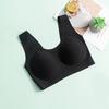 One-piece seamless silk rimless bra smooth thin mulberry silk underwear removable high elastic breathable