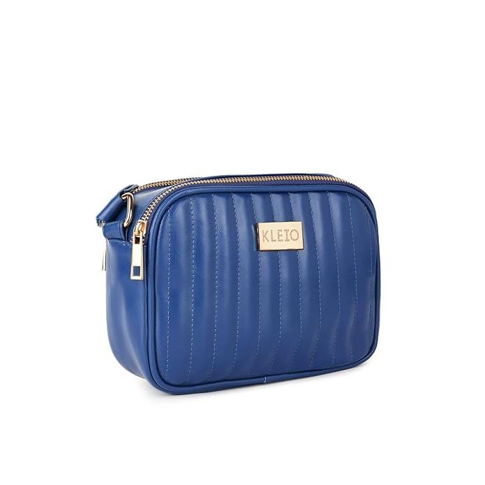 Элегантная женская стеганая сумка через плечо из веганской кожи с регулируемыми ремнями и молнией | Повседневная сумка через плечо