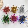 10pcs Elastic Metallic Foil Wrist Bands Colorful Cheerleading Wrist Pom Poms  Concert