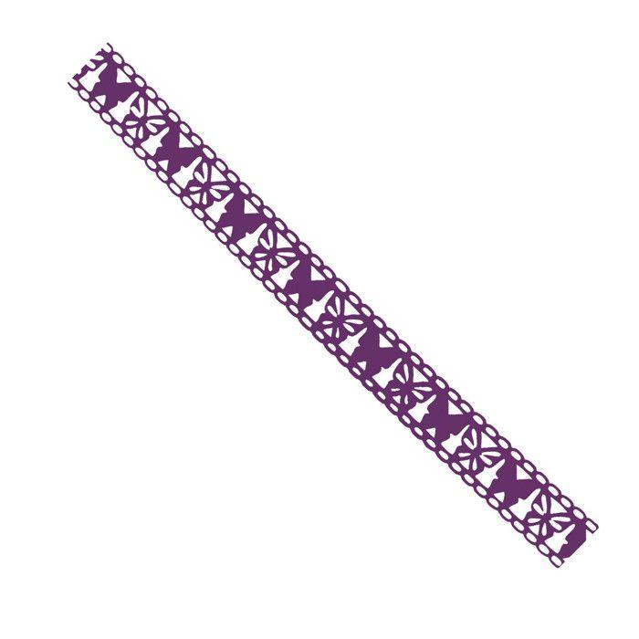 MégaCréa DIY - Ruban adhésif fantaisie 1,5 cm x 1 m paillons violet