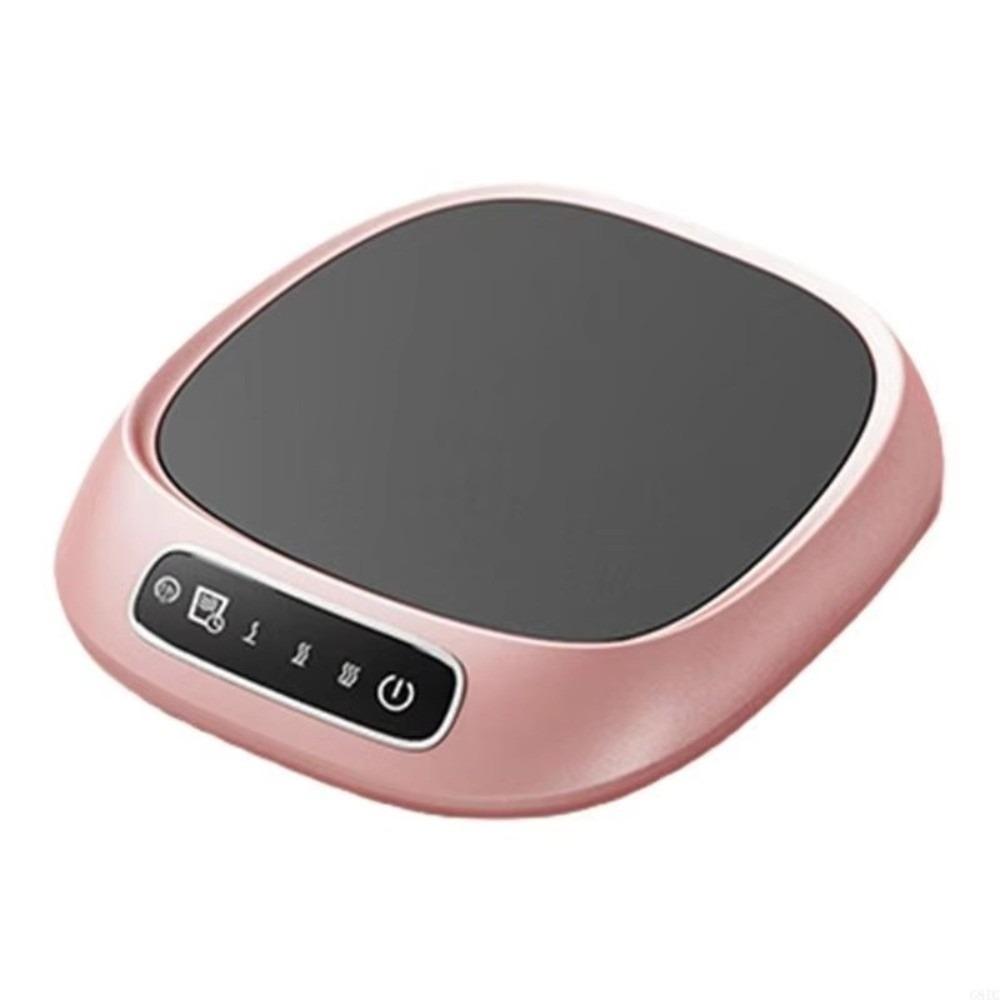 3 Temperature Setting Coffee Mug Warmer Timer Function Electric Heating Plate Desk Use