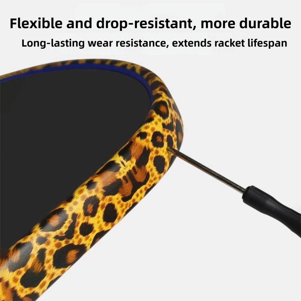 Animal Patterns Pickleball Racket Edge Sticker Shock Absorption Matte Frame Tape Tournament