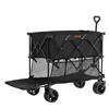 VEVOR Foldable Double Decker Wagon, 400L Collapsible Wagon Cart with All-Terrain Wheels