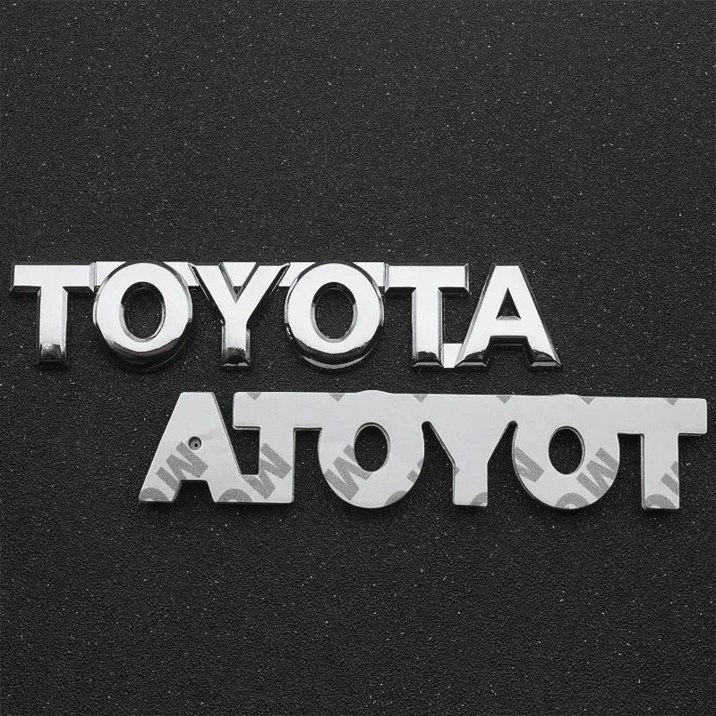 3D ABS Наклейки на багажник автомобиля, эмблемы, значки для Toyota Chr rav4 Yaris prius avensis Corolla Camry Aygo Hrv Prado Hilux