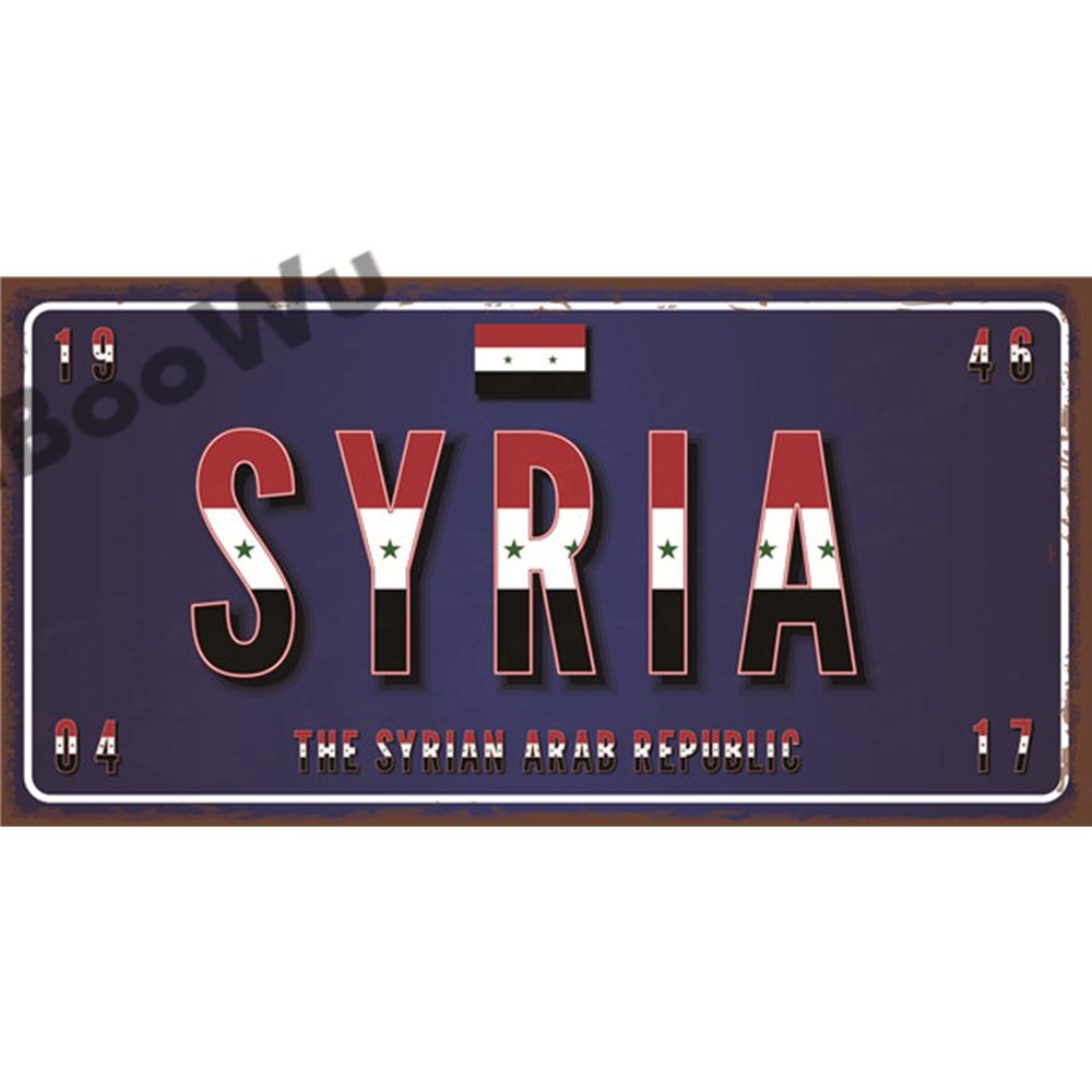 Азия Страны Имя Флаг Тарелка Плакат Винтажный Декор Для Дома Ретро Металлические Жестяные Знаки Паб Автомобиль Гараж Настенный Арт Декор