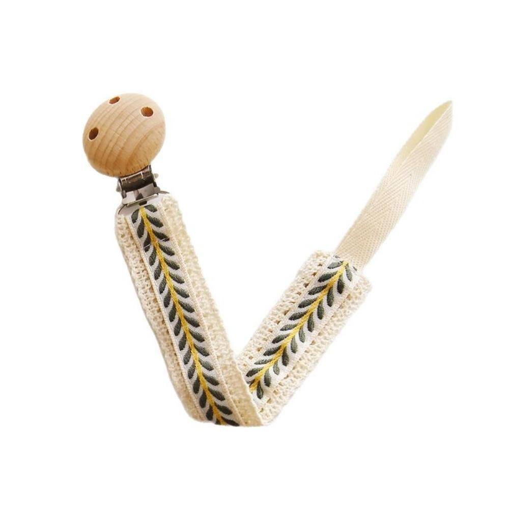 Wooden Clip Soother Holder Ethnic Style Nipple Holder Clips Cute Baby Cloth Pacifier Chain  Baby