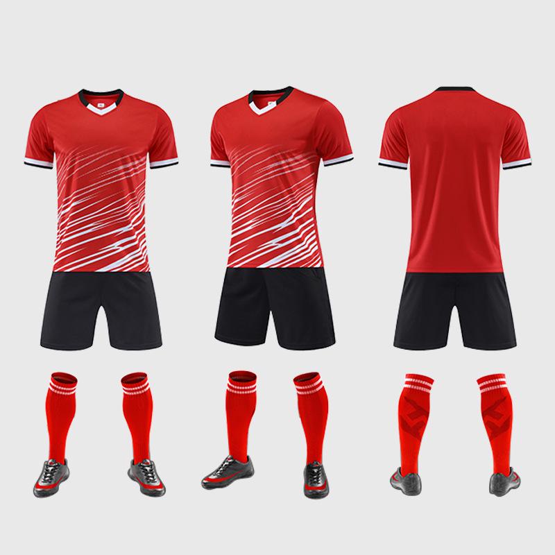 Детский быстросохнущий дышащий футбольный тренировочный костюм из джерси - командная форма для мальчиков, впитывающая пот