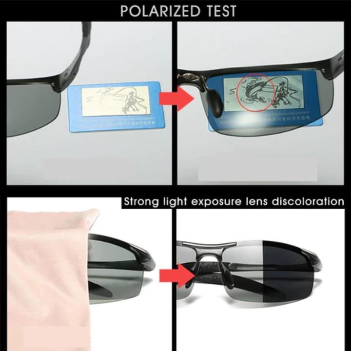 Night Vision Glasses for Driving Fishing Cycling Photochromic Polarized Glasses Intelligent Color Changing Day Vision