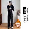 Grey Wide-leg Pants Women's Autumn New Casual Loose Straight Small Large Size Wutong Sports Sweatpants