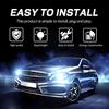 10PCS 194 Car LED Light Bulb, Super Bright T10 5050 5SMD LED Car Interior Light Bulb, 12V 168 T10 2825 Wedge Bulb Replacement for Dashboard Dome Map