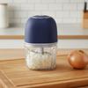 350 ML Kitchen Garlic Masher Transparent Food Chopper Effort-saving Electric Meat Grinder  Onion