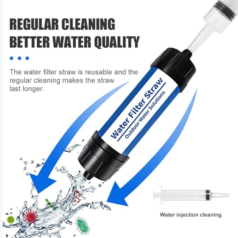 Straw Purification Water Filter Purifier Drinking Water Filtering Straw Camping