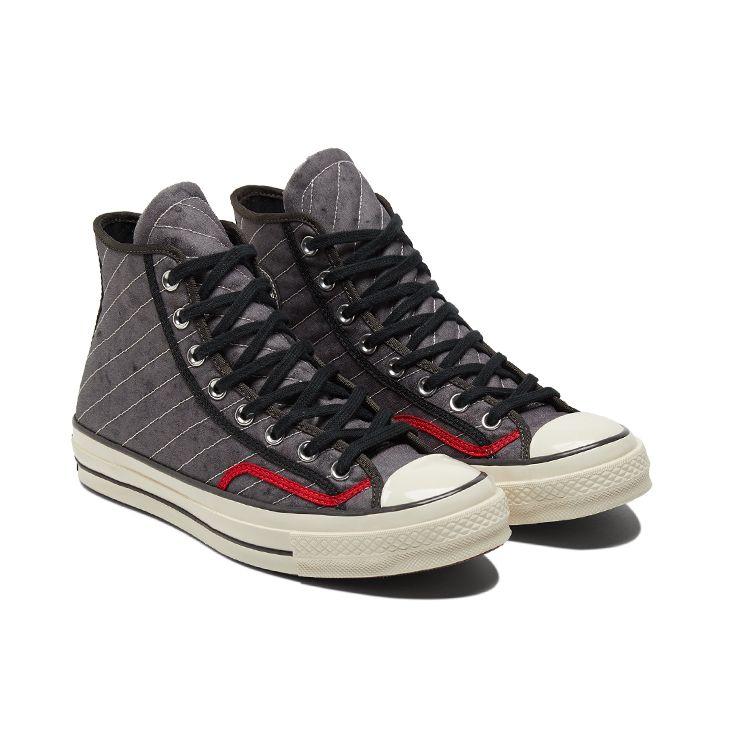 Converse Chuck Taylor All Star 1970-е Varsity Повседневные Полосатые Высокие Кеды из Канваса Унисекс Серые 172020C