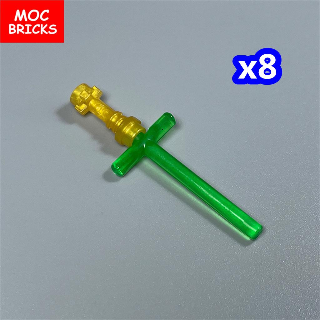 Нетоксичные кубики Moc Рукоять меча Стержень 4L 2L Скрещенное лезвие светового меча 21699 64567 4 см Фигурка Оружие Образовательные блоки Сборные детские игрушки