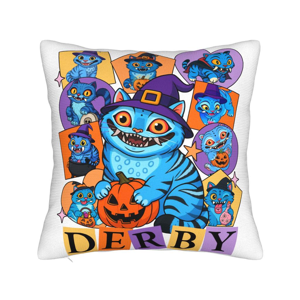 KPop Demon Hunters Halloween Saja Boys Pillowcase Printed Polyester Cushion Cover Decorative  Throw Pillow Case Cover Home