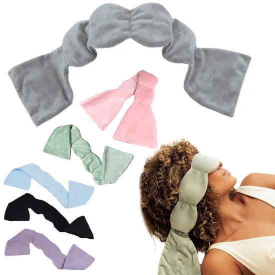 Утяжеленная маска для глаз Мягкое давление Сон Расслабление Светоблокирующая маска для глаз Мужчины Женщины Дом Путешествия Длинная плюшевая маска для глаз