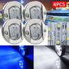4Pcs 6LED Yacht Waterproof Round Tail Lamp Marine Interior Cabin Deck Courtesy Light DC 12V Waterproof Boat Marine Lights