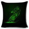 Dynamic Sports Action Graphic Double Sided Printed Pillow Case Living Room Bedroom Decor Cushion Cover