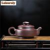 250ml Aesthetic Yixing Purple Clay Teapots Handmade Beauty Pot Raw Ore Stone Red Mud Kettle Zisha Tea Set Craft Collection Craft