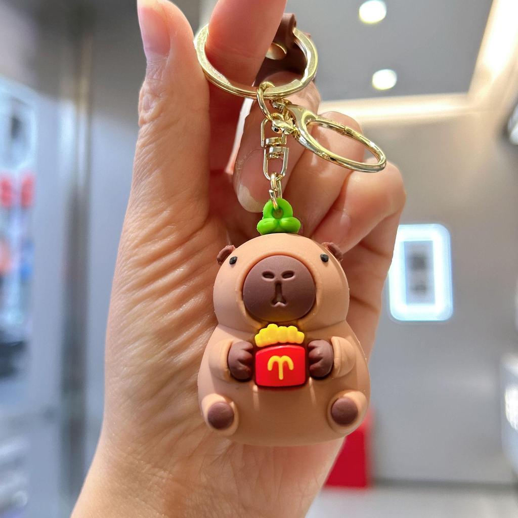 Adorable Capybara Keychain - Perfect Schoolbag Pendant & Car Charm, Student Gift Ornament