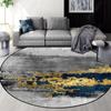 INS Round Carpet Living Room Decoraiton Abstract Luxury Style Large Room Lounge Rug Bedroom Decor Soft Fluffy Study Chair Mat