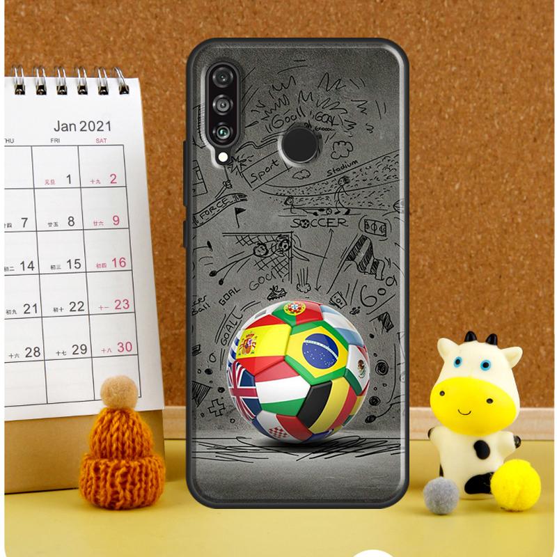 Футбольный мяч Для Huawei Nova Y61 Y60 Y70 Y72 Y73 Y90 Y91 12i 11i 3i 7i 8i 9 10 SE P20 P40 P30 Lite Чехол
