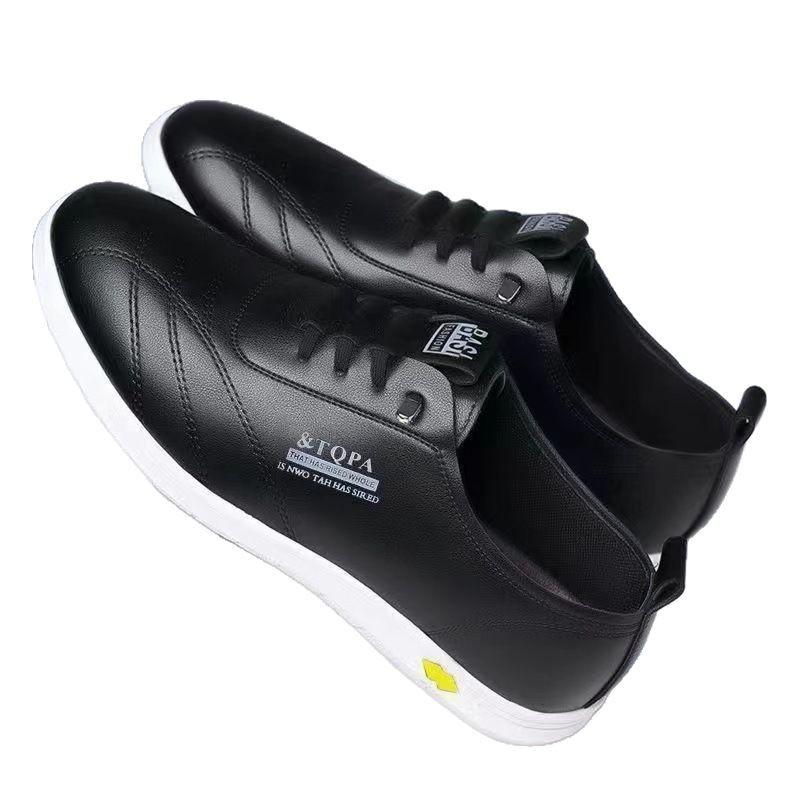 Мужские деловые весенние и летние кожаные туфли на мягкой подошве, повседневные туфли, маленькие белые туфли, британские туфли Baita с одной педалью, мужские туфли Doudou