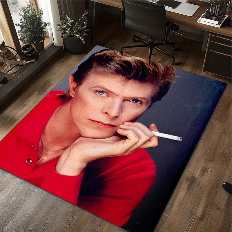 David Bowie Carpet Office Decorative Carpet For Living Room Bedroom Door Mat Floor Rug Computer Chair Area Rug perfect holiday gift