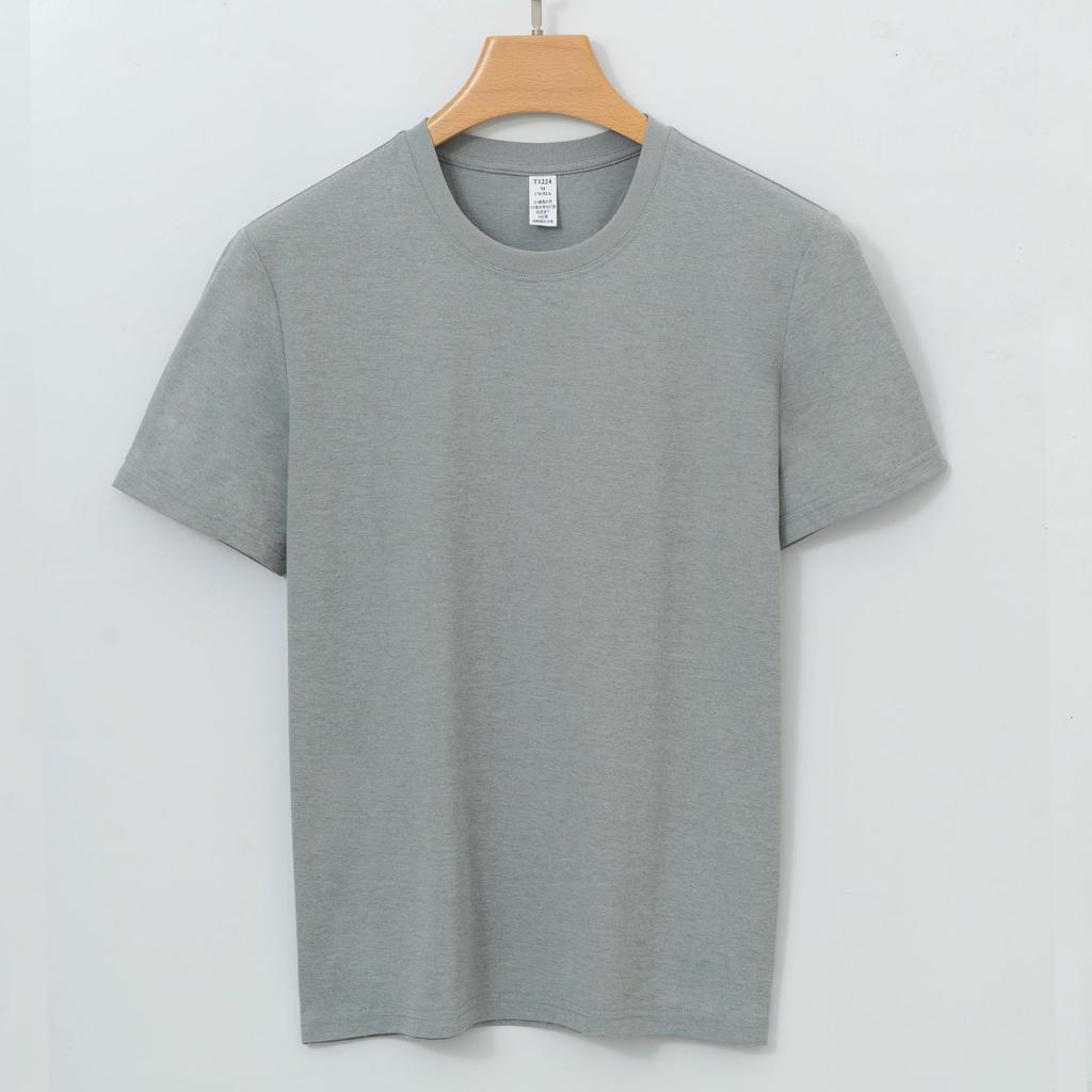 Спортивная футболка мужская с короткими рукавами, повседневная, с круглым вырезом, для активного отдыха, быстросохнущая, не требующая глажки и создающая ощущение прохлады, мужская футболка