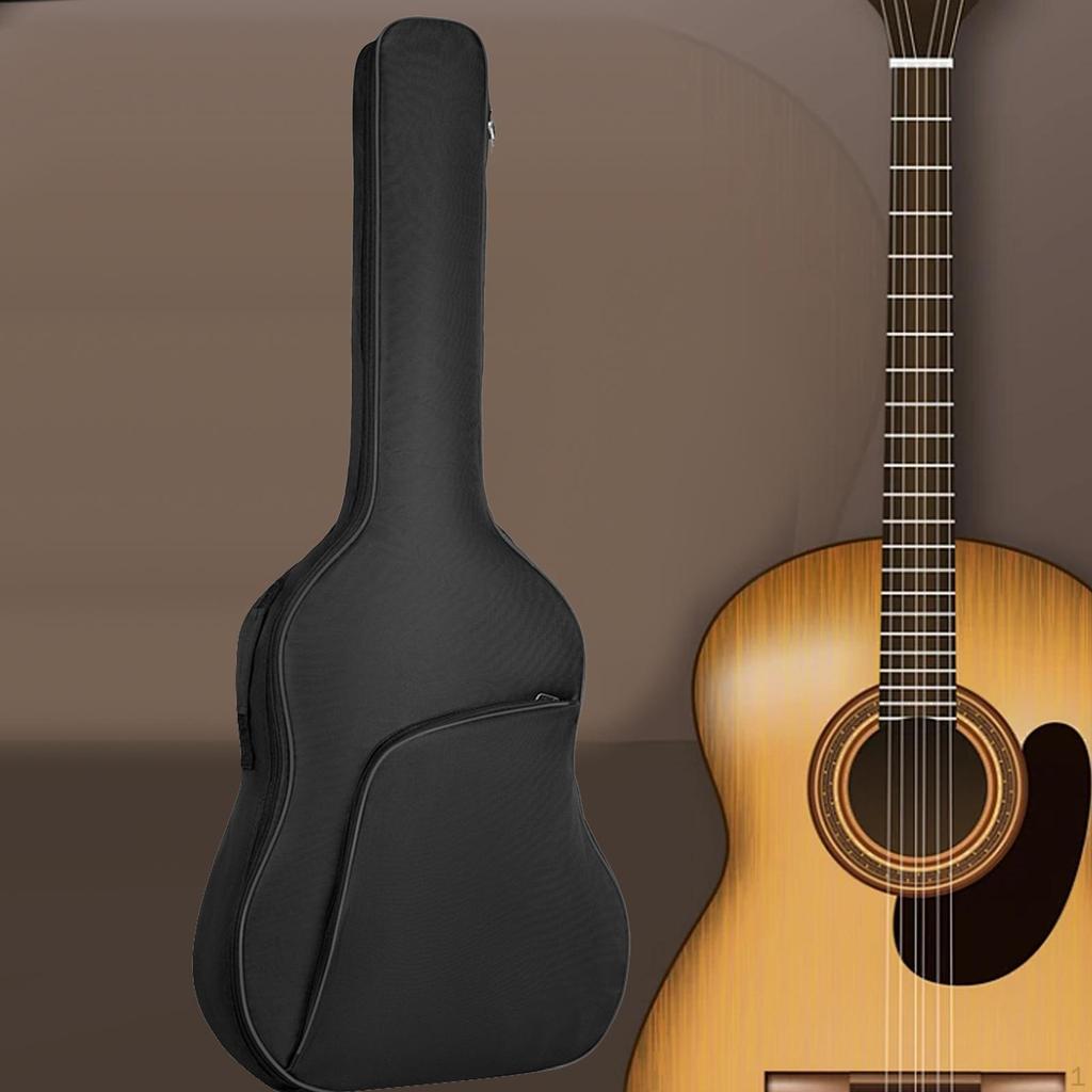 Сумка для акустической гитары, электрический бас, сценическое выступление, рюкзак с двумя ремнями