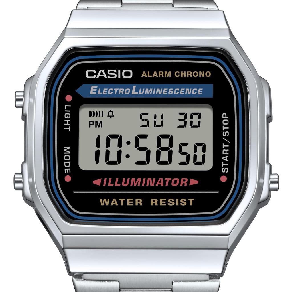Часы Casio Collection Серебристые [Casio] A168WA-1A2WJR Мужские
