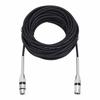 Кабель DMiotech XLR-XLR, 3-контактный, 22 AW G OFC, Папа-Мама, Микрофонный кабель, Разъем для провода, для Динамика, Микшера, Студийной PA-системы, 40 футов (черный)