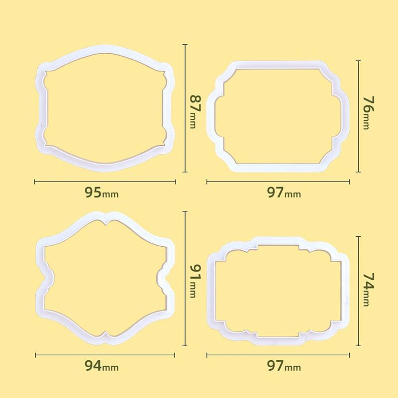 Винтажная рамка-табличка, набор формочек для печенья, пластиковые формы для печенья, инструменты для украшения торта, форма для печенья