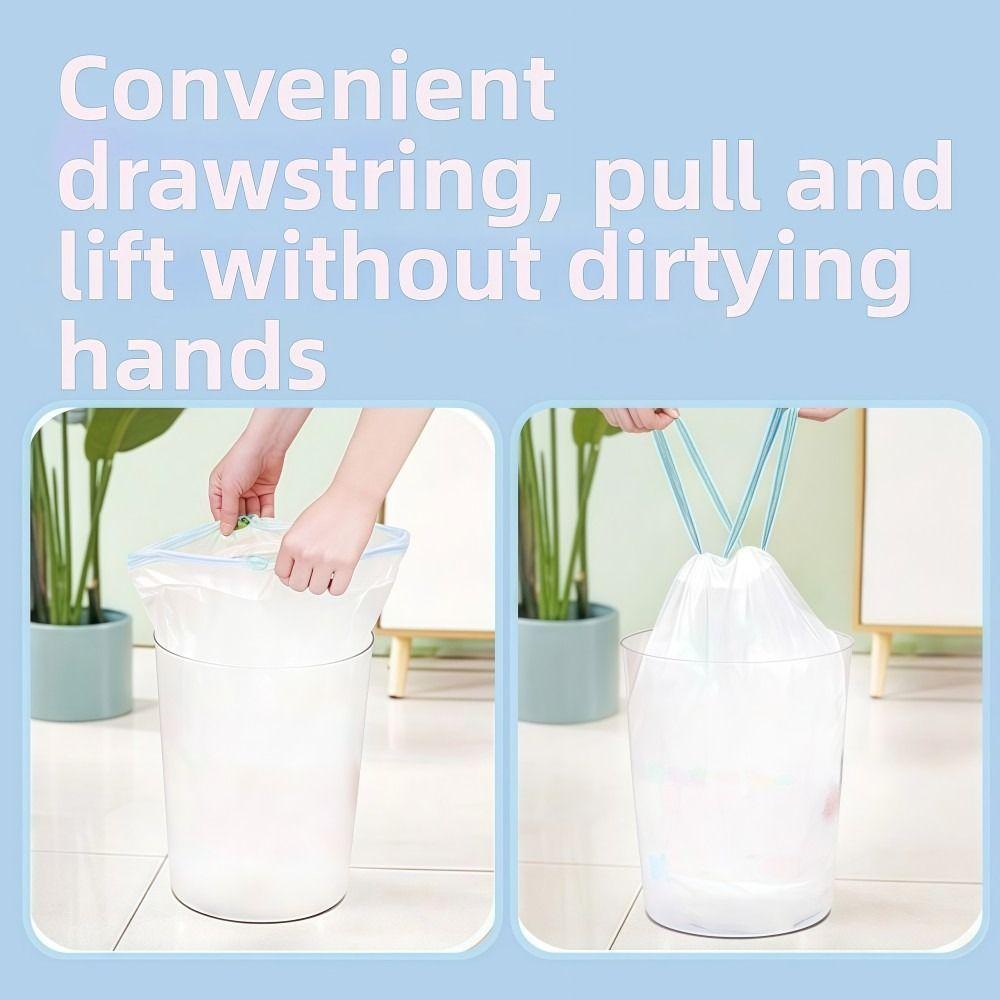 Large Capacity Drawstring Garbage Bag Thickened Portable Garbage Bags Household Items