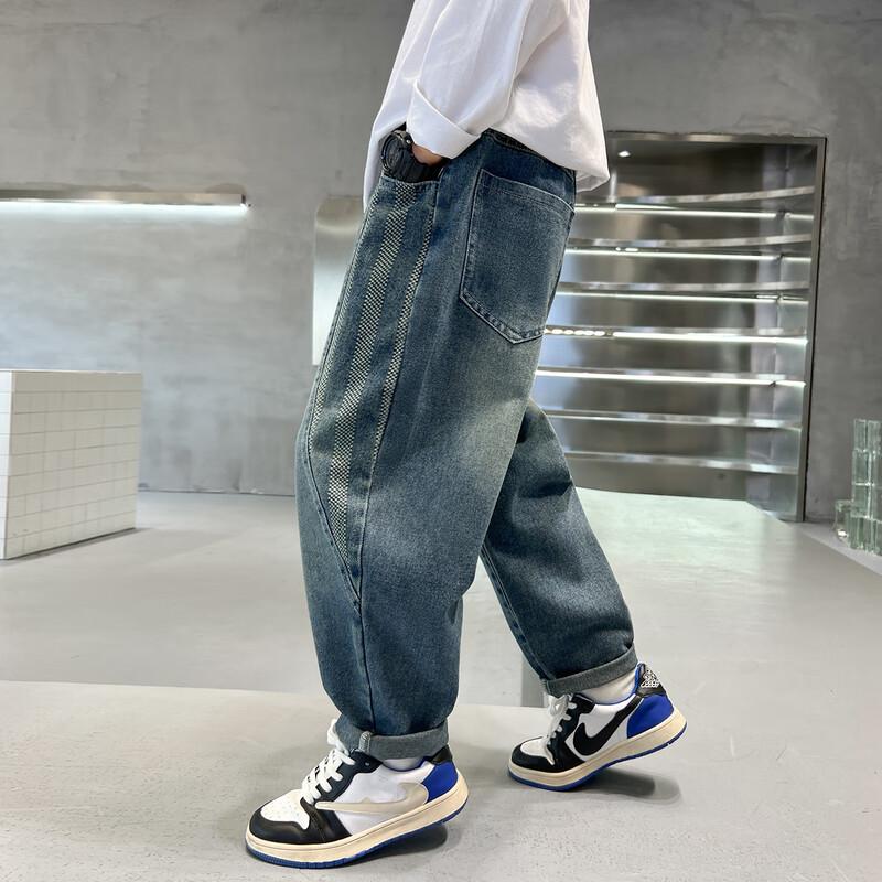 Джинсы Mumu House для мальчиков, весенние, ретро, из денима